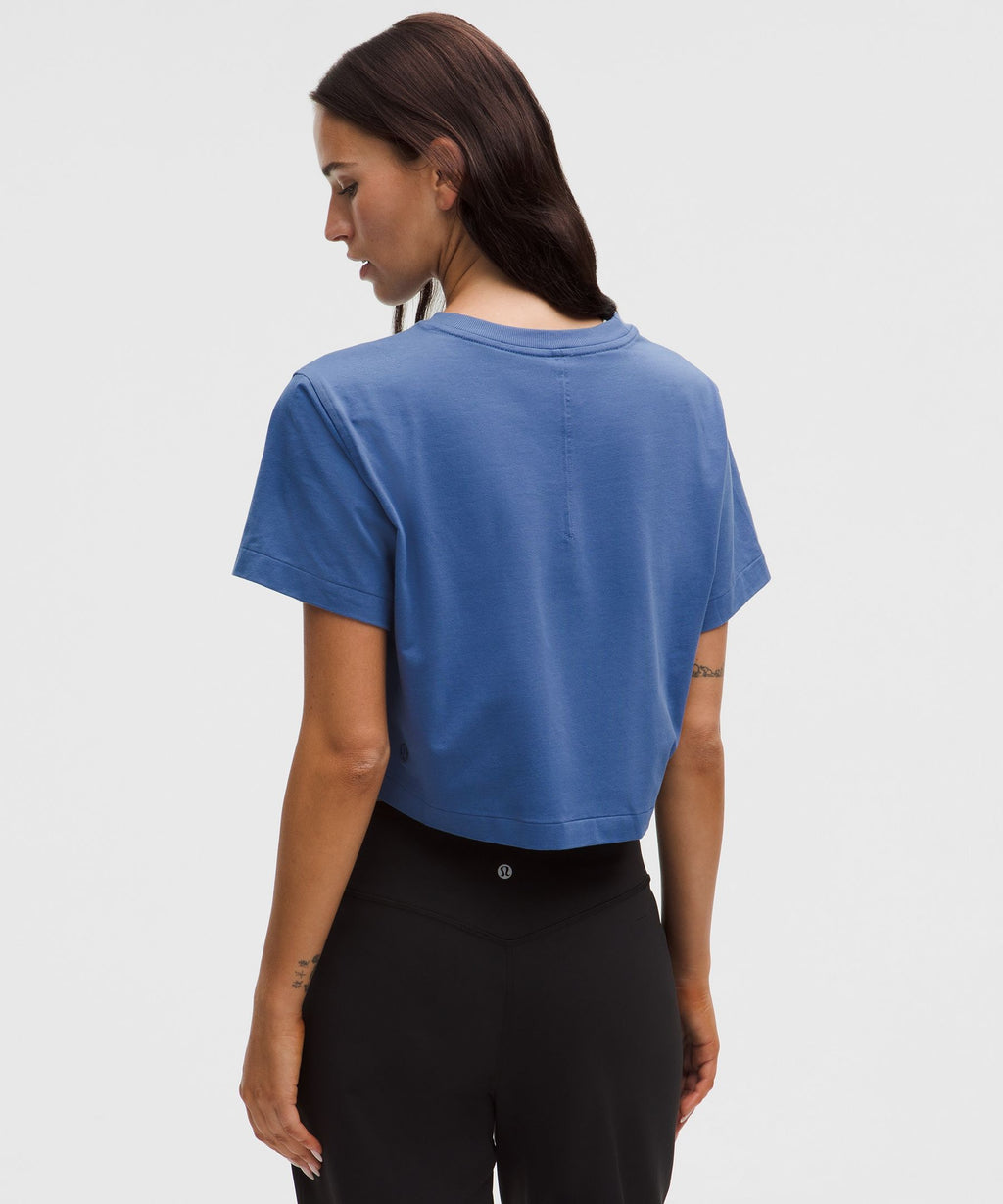 All Yours Organic Cotton-Blend Cropped T-Shirt