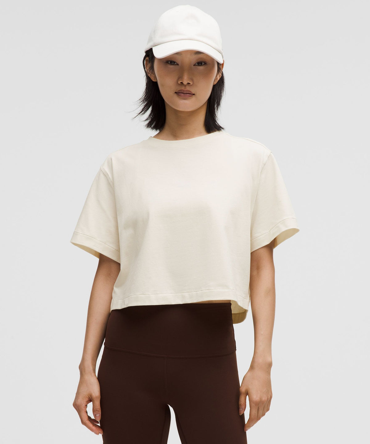All Yours Organic Cotton-Blend Cropped T-Shirt