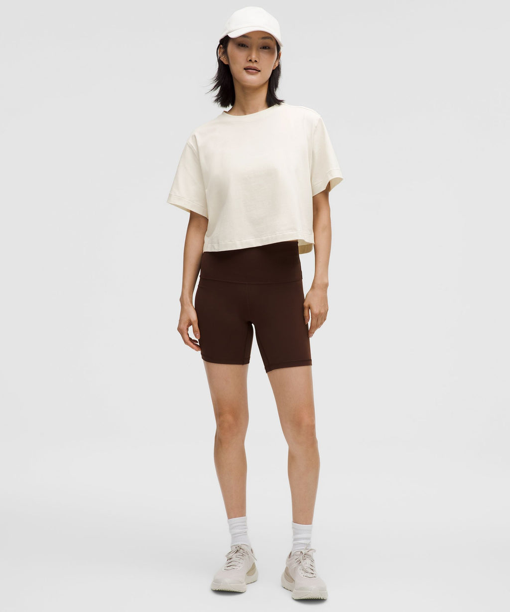 All Yours Organic Cotton-Blend Cropped T-Shirt