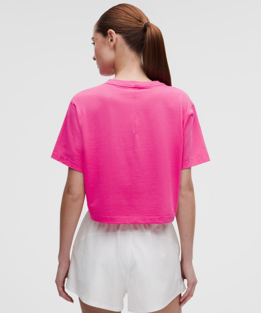 All Yours Organic Cotton-Blend Cropped T-Shirt