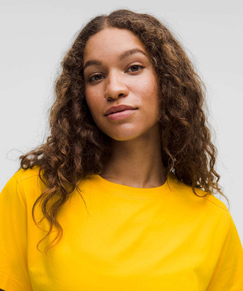 All Yours Organic Cotton-Blend Cropped T-Shirt