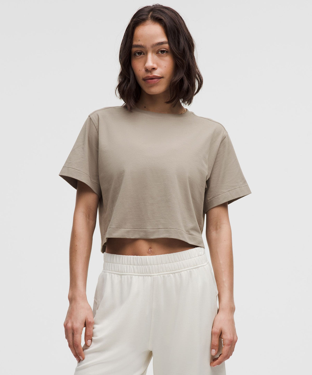 All Yours Organic Cotton-Blend Cropped T-Shirt
