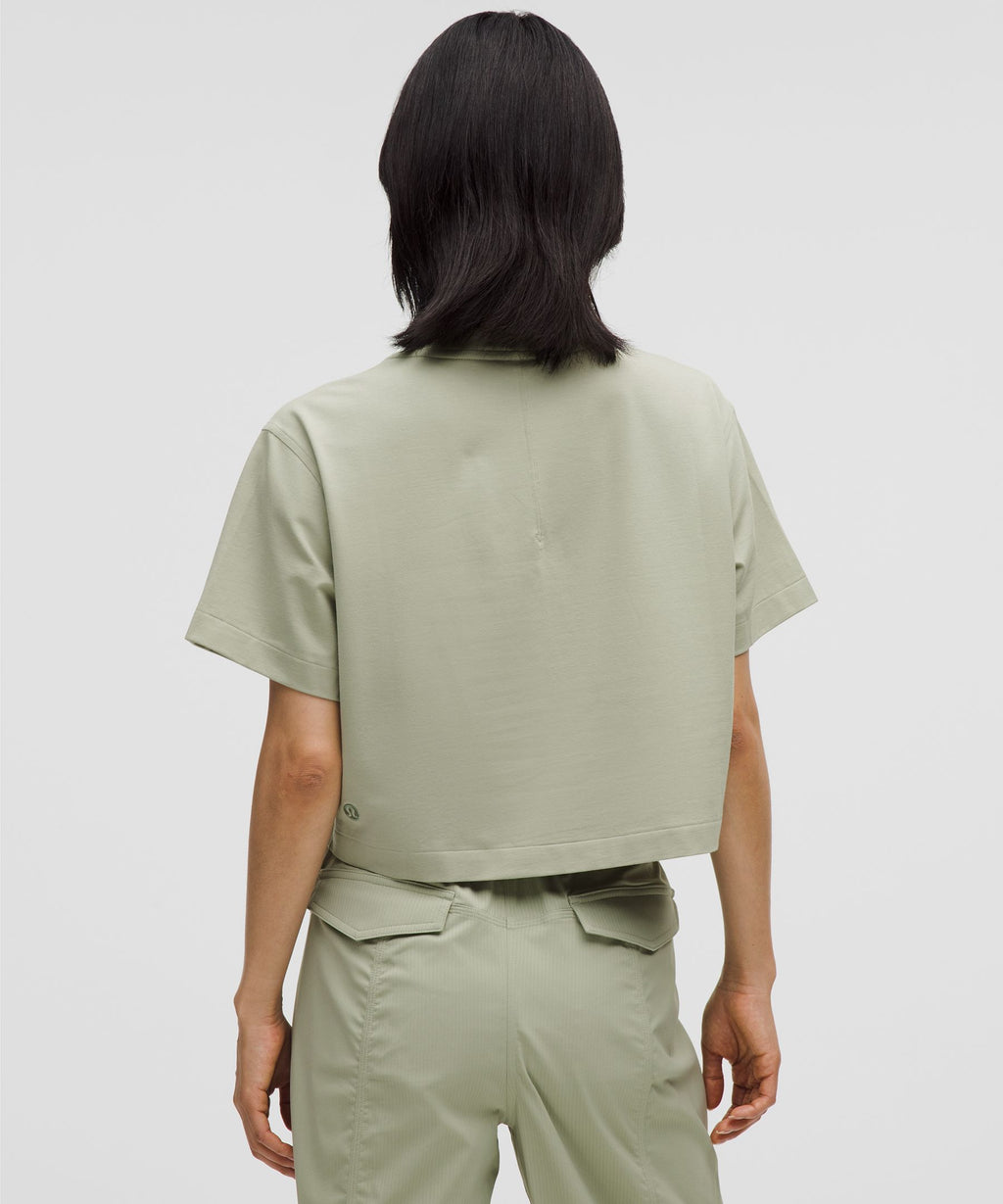 All Yours Organic Cotton-Blend Cropped T-Shirt