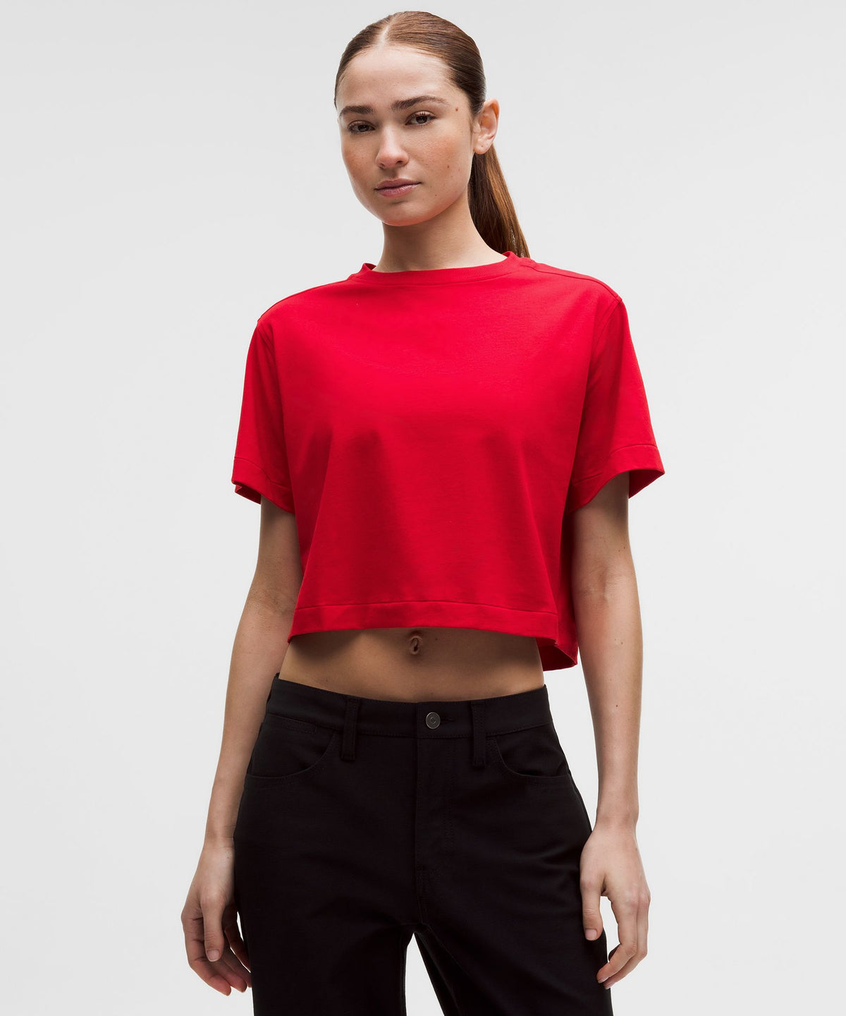 All Yours Organic Cotton-Blend Cropped T-Shirt