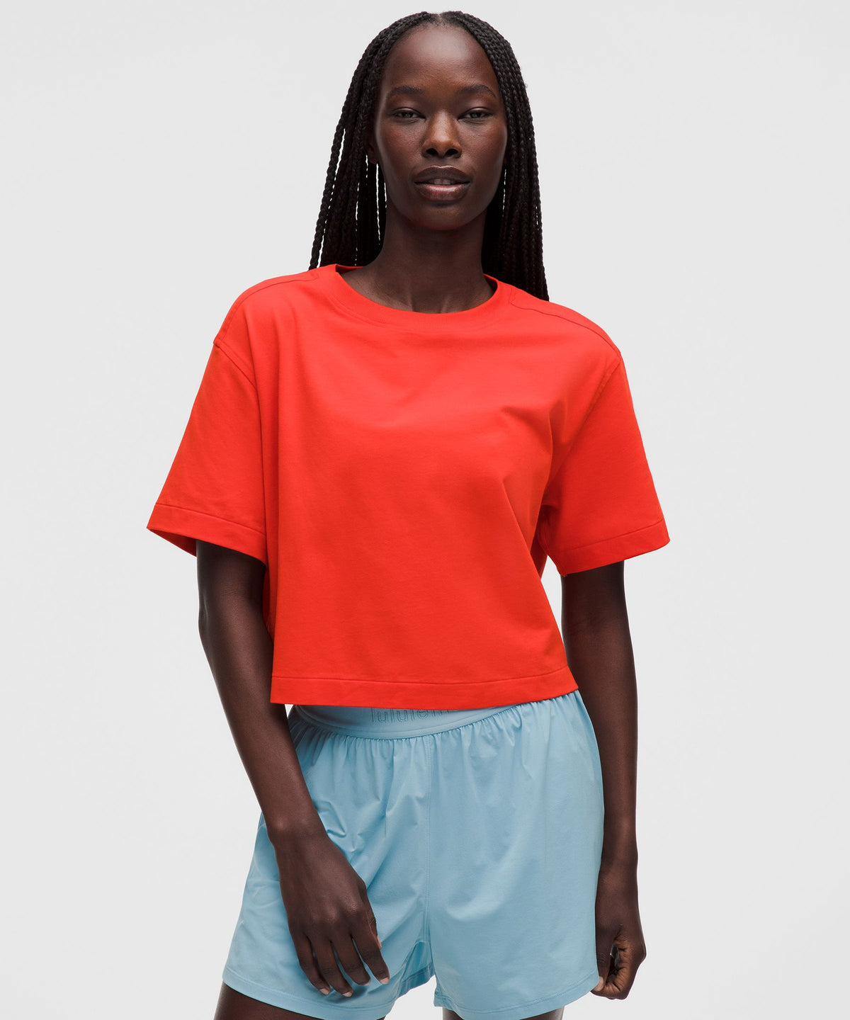 All Yours Organic Cotton-Blend Cropped T-Shirt