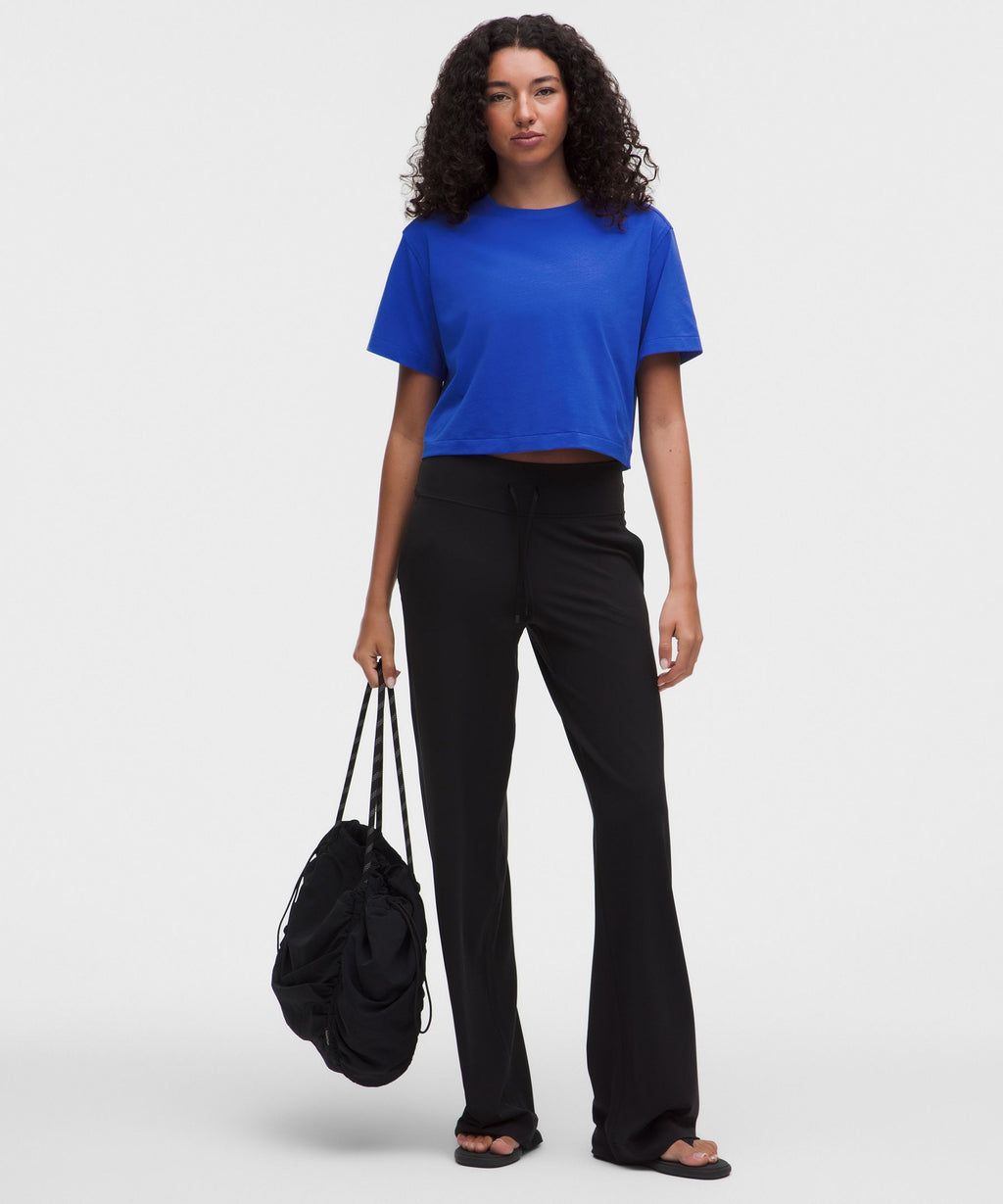All Yours Organic Cotton-Blend Cropped T-Shirt