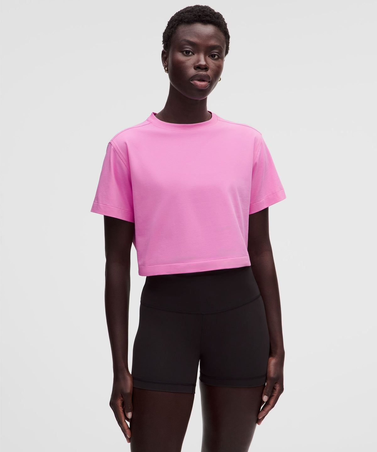 All Yours Organic Cotton-Blend Cropped T-Shirt