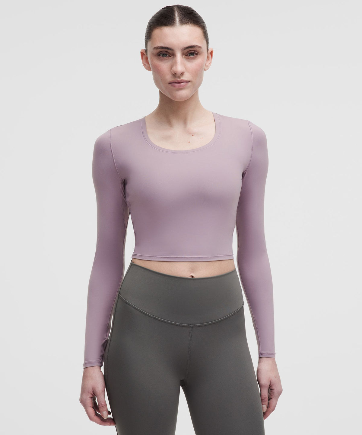 Unrestricted Power Cropped Long-Sleeve Shirt