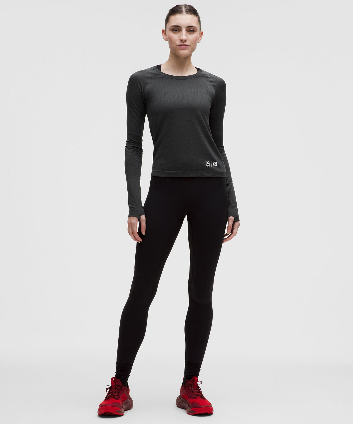 Team Canada Swiftly Tech Long-Sleeve Shirt 2.0 Waist LengthCOC Logo