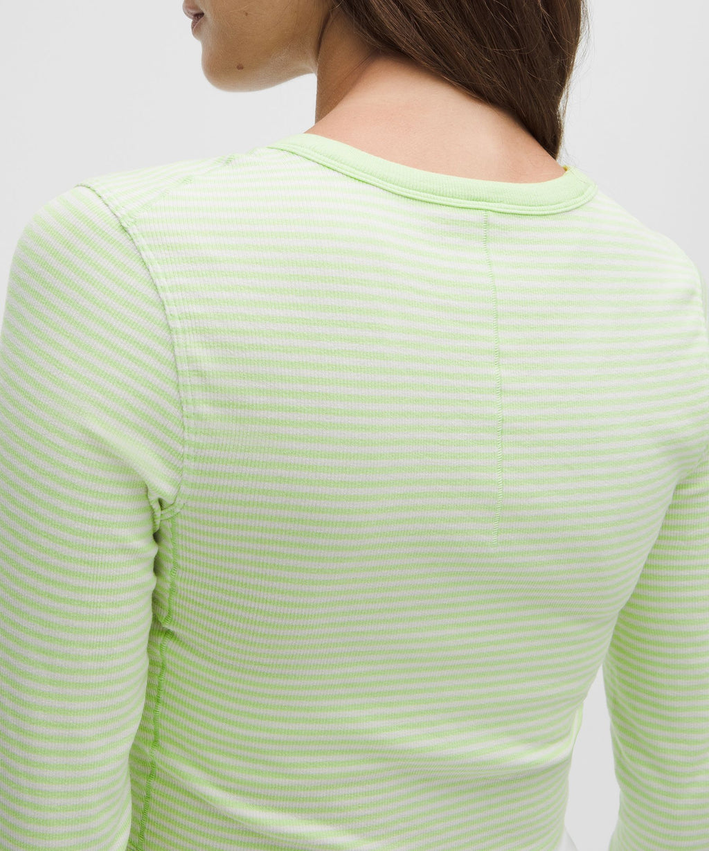 Hold Tight Straight-Hem Cropped Long-Sleeve Shirt