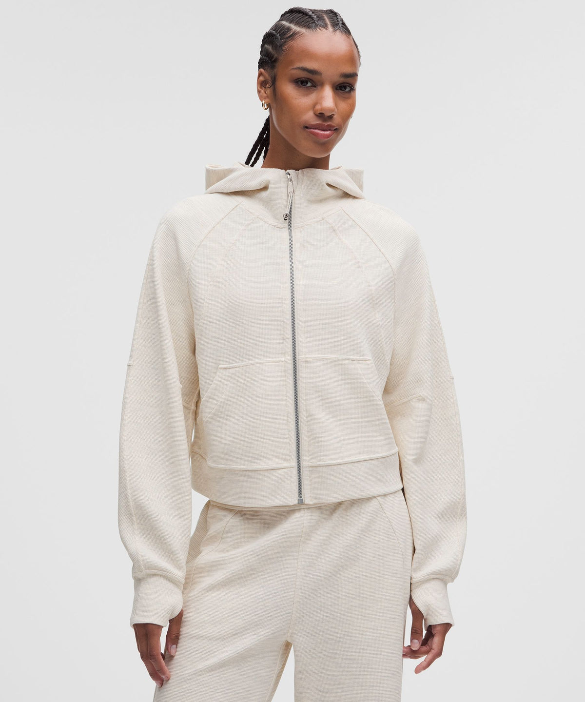 Scuba Oversized Full-Zip HoodieWaffle