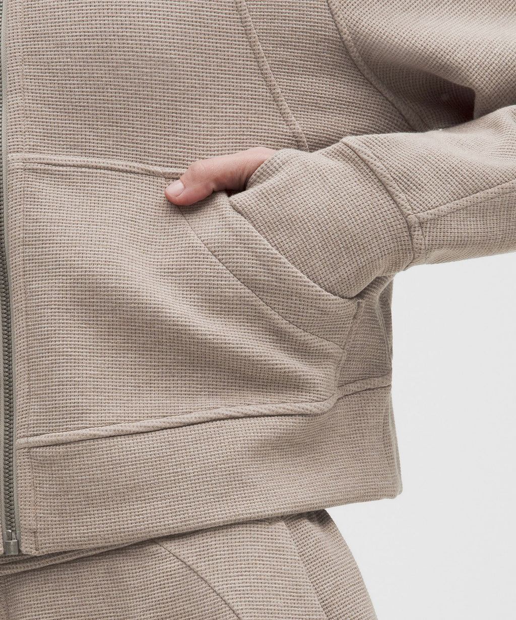Scuba Oversized Full-Zip HoodieWaffle