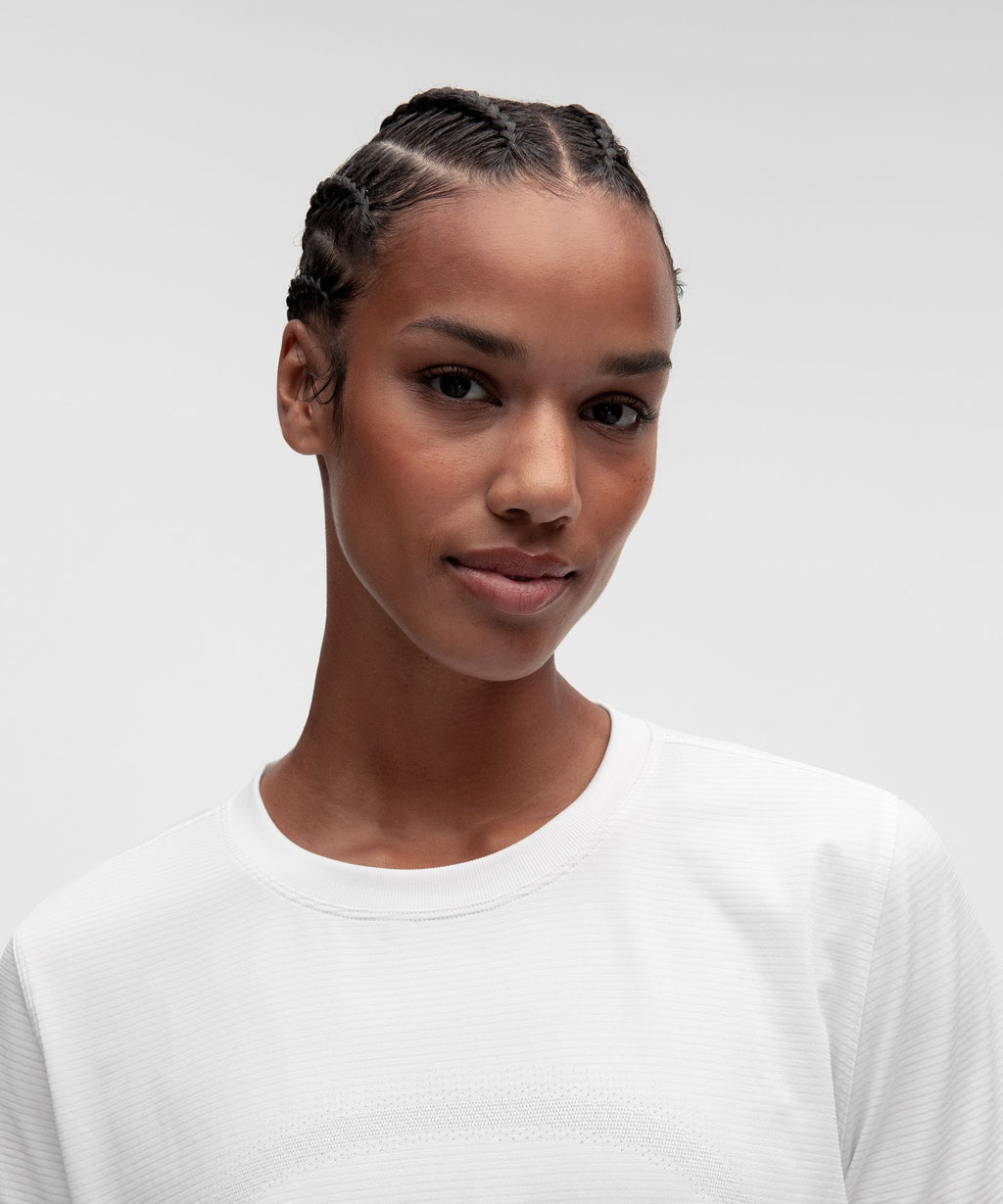Swiftly Relaxed Short-Sleeve ShirtHip Length