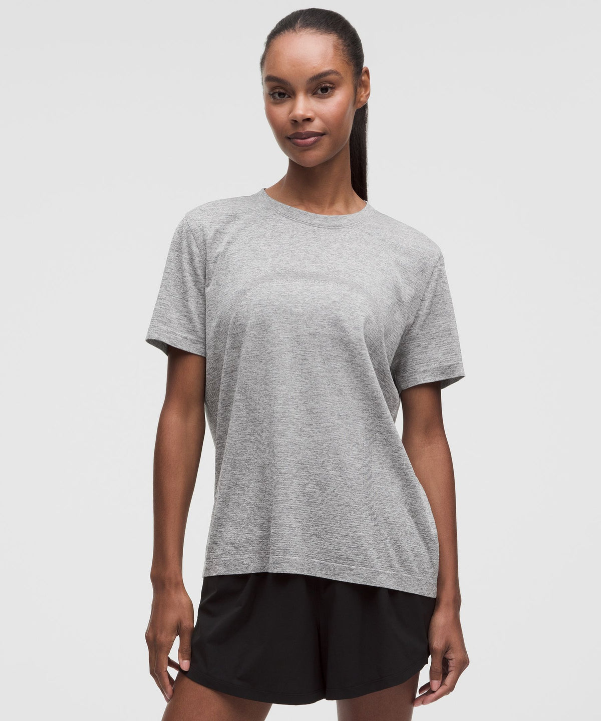 Swiftly Relaxed Short-Sleeve ShirtHip Length