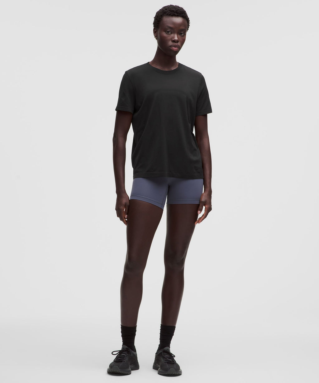 Swiftly Relaxed Short-Sleeve ShirtHip Length