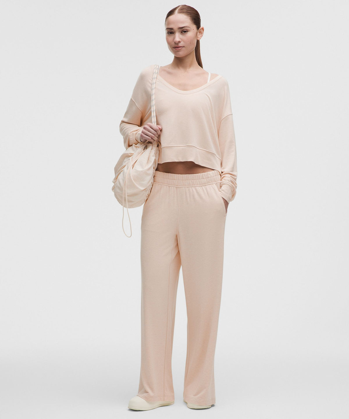 BeCalm Scoop-Neck Pullover