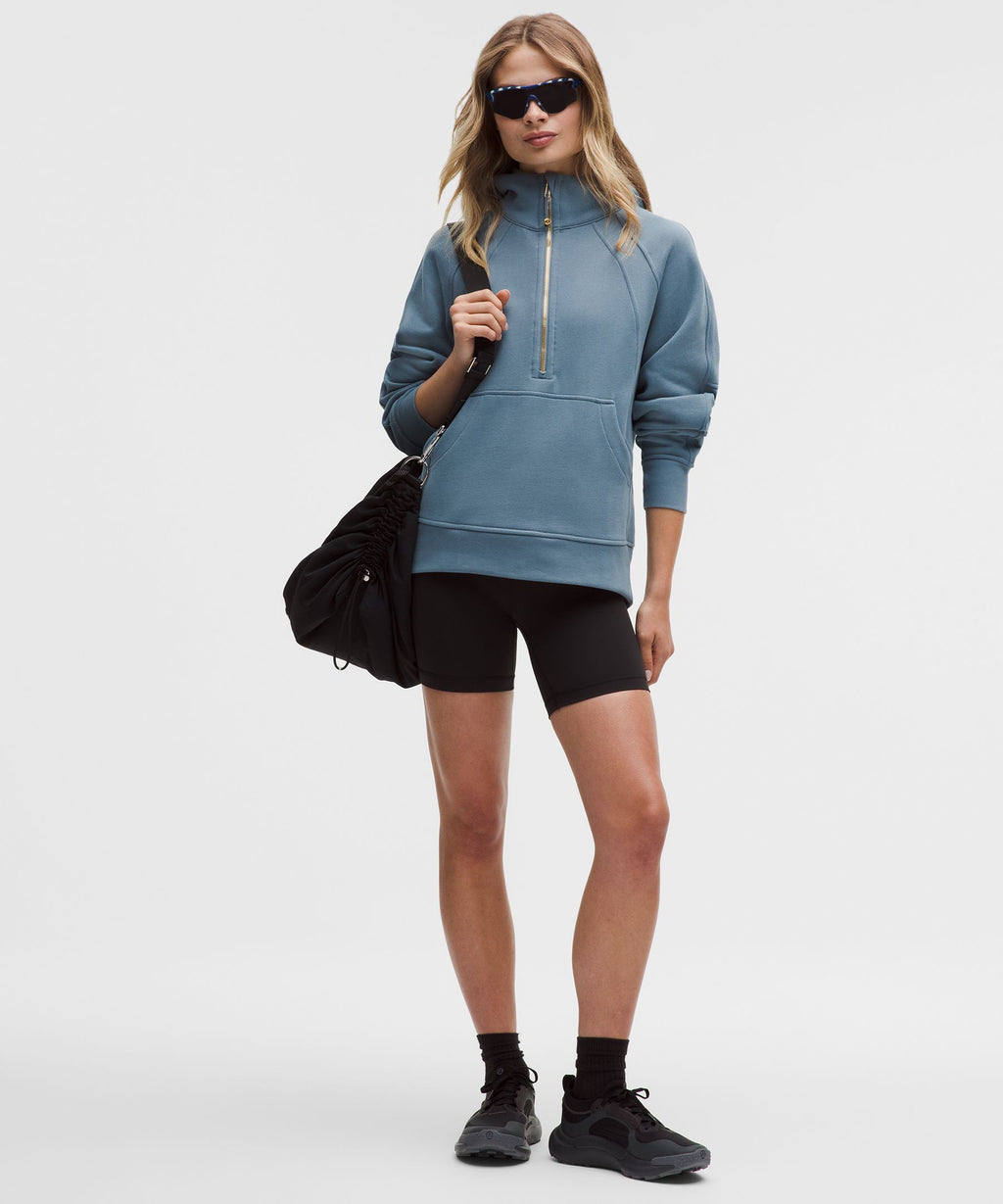Scuba Oversized Half-Zip HoodieLong