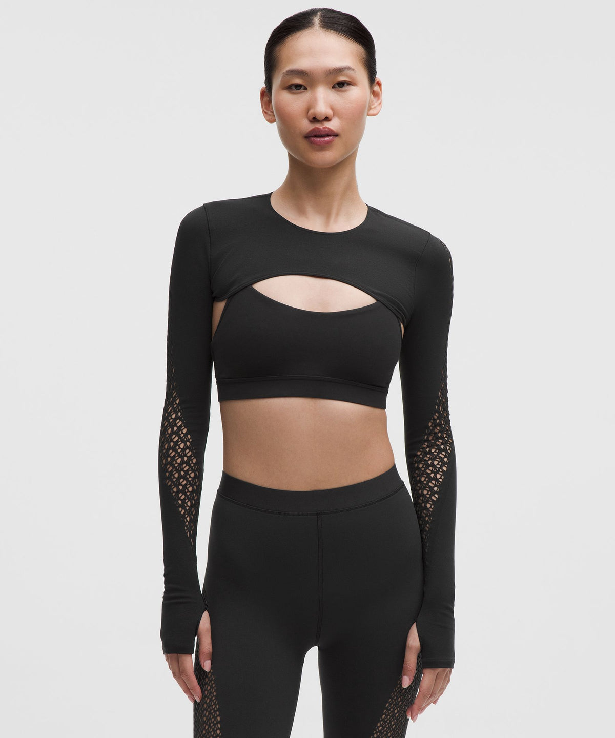RevealKnit Interlace Long-Sleeve Shrug