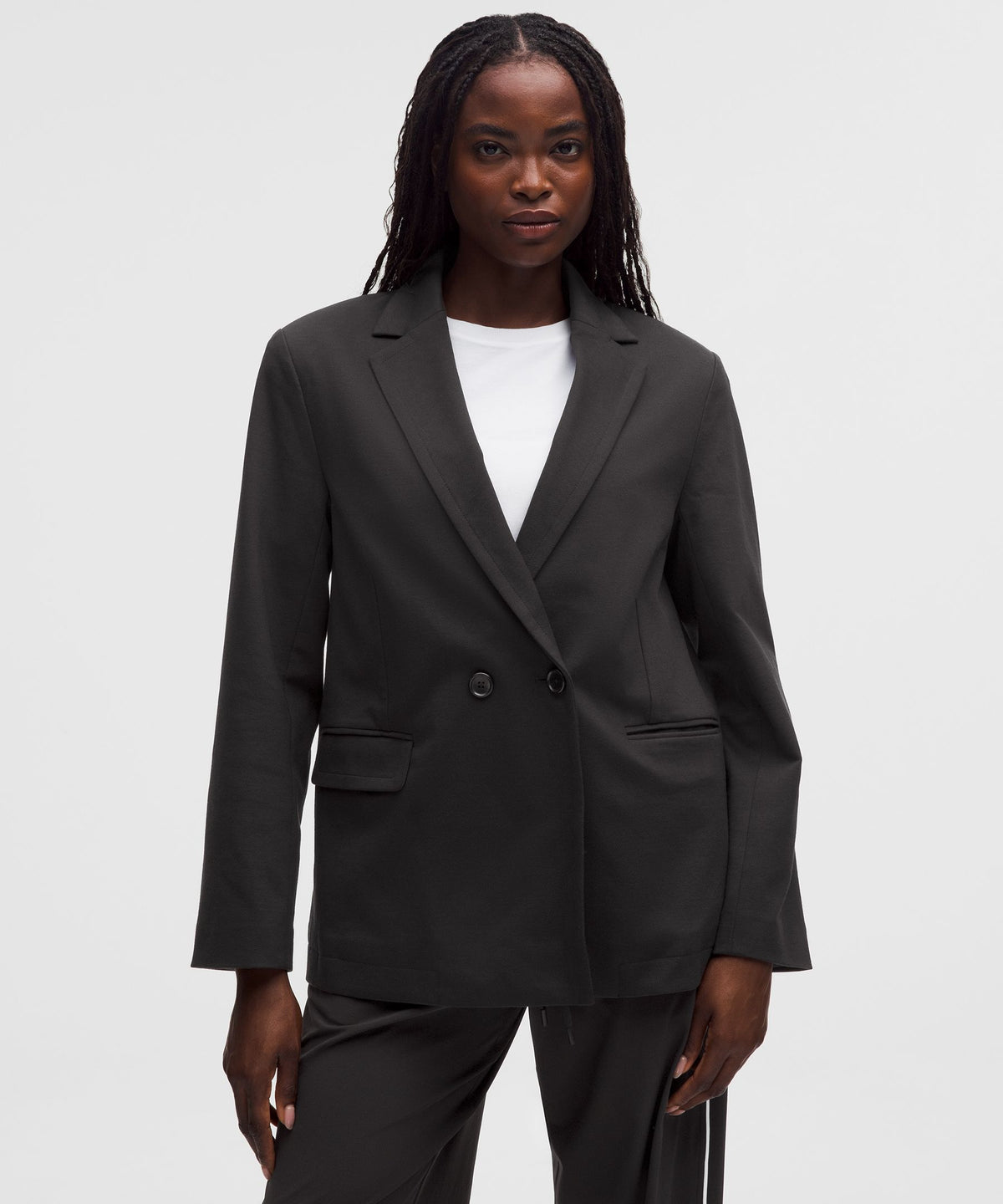 Brushed Twill Oversized Blazer