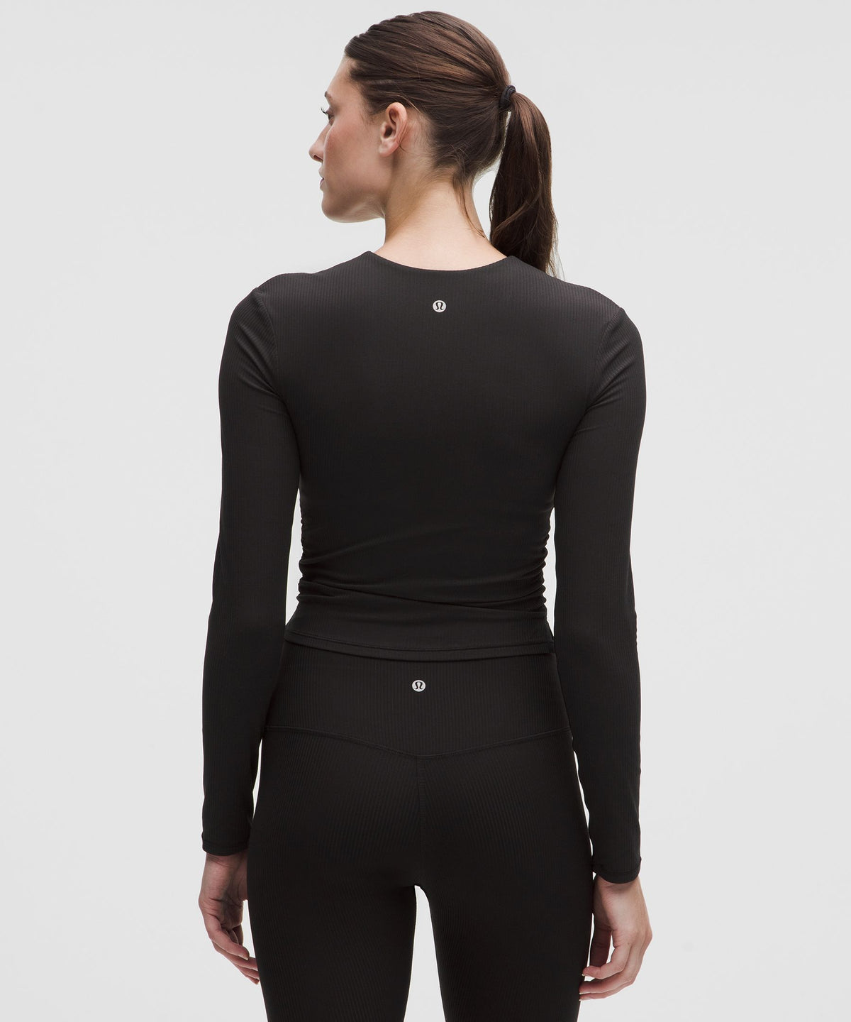 All It Takes Ribbed Nulu V-Neck Long-Sleeve ShirtB-D Cups