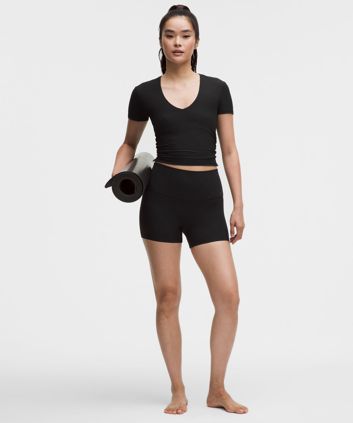 All It Takes Ribbed Nulu V-Neck T-ShirtB–D Cups