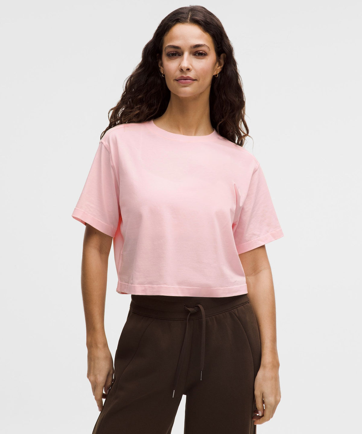 All Yours Organic Cotton-Blend Cropped T-Shirt