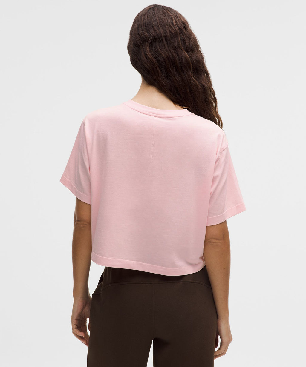 All Yours Organic Cotton-Blend Cropped T-Shirt