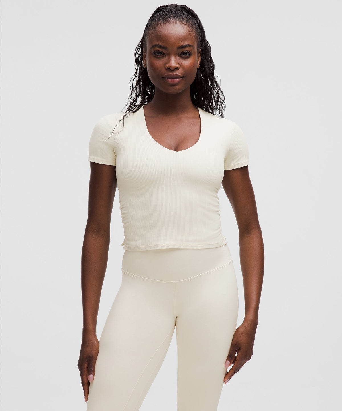 All It Takes Ribbed Nulu V-Neck T-ShirtB–D Cups