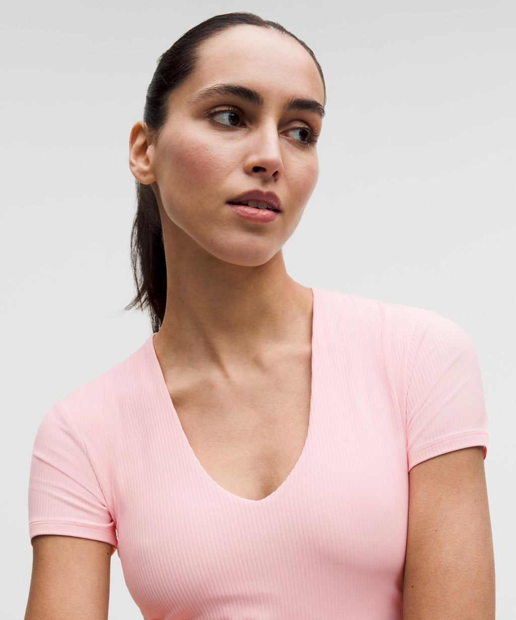 All It Takes Ribbed Nulu V-Neck T-ShirtB–D Cups