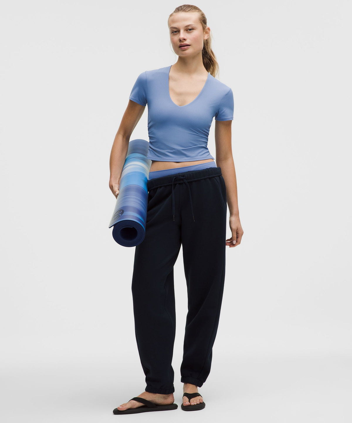 All It Takes Ribbed Nulu V-Neck T-ShirtB–D Cups