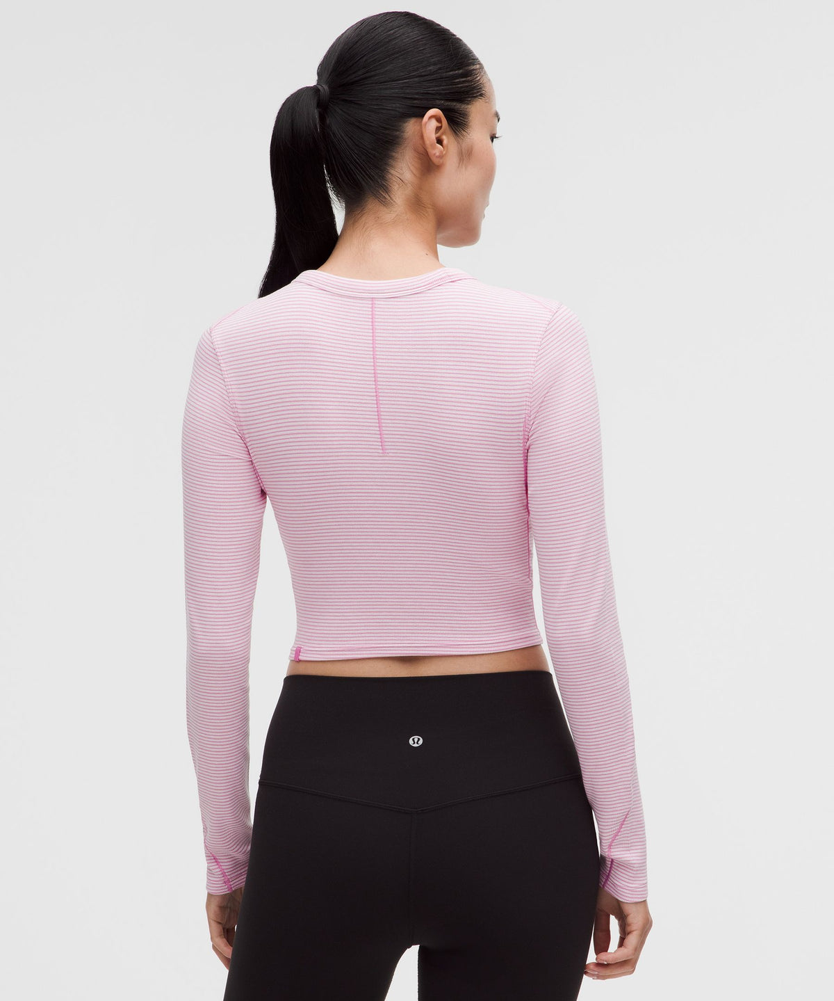 Hold Tight Straight-Hem Cropped Long-Sleeve Shirt