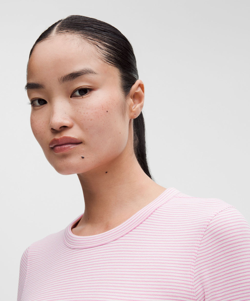 Hold Tight Straight-Hem Cropped Long-Sleeve Shirt