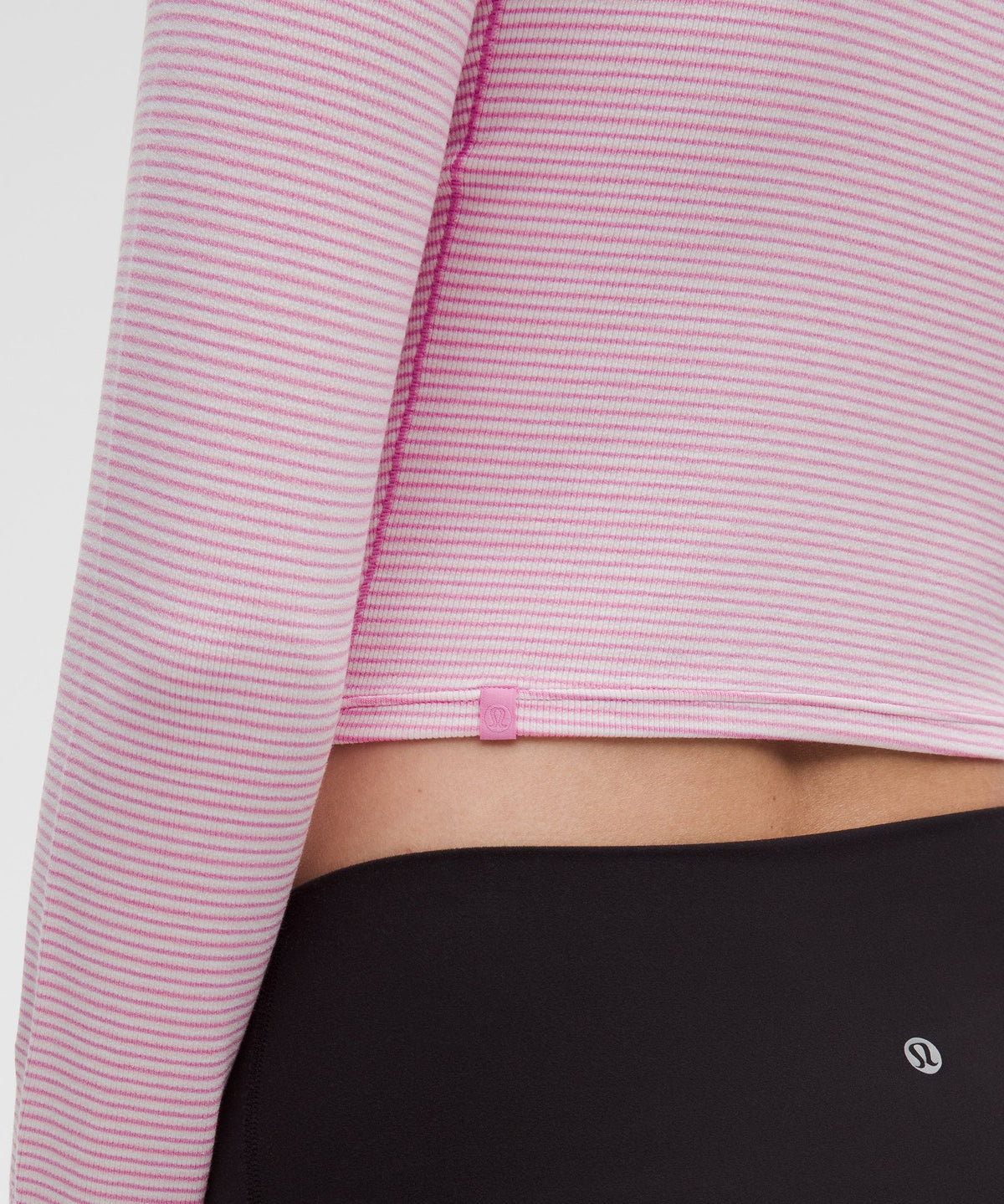 Hold Tight Straight-Hem Cropped Long-Sleeve Shirt