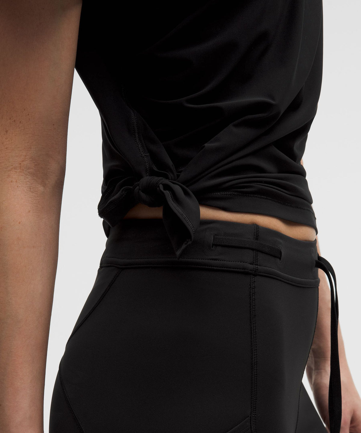 Side-Ruched Running Short-Sleeve Shirt