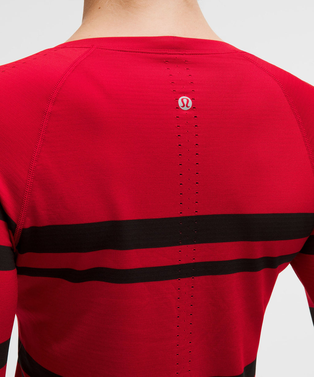 Swiftly Tech Long-Sleeve Shirt 2.0 Waist LengthStripe