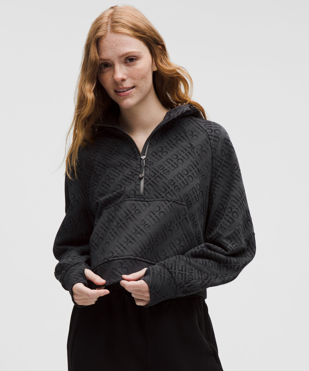 Scuba Oversized Half-Zip Hoodie