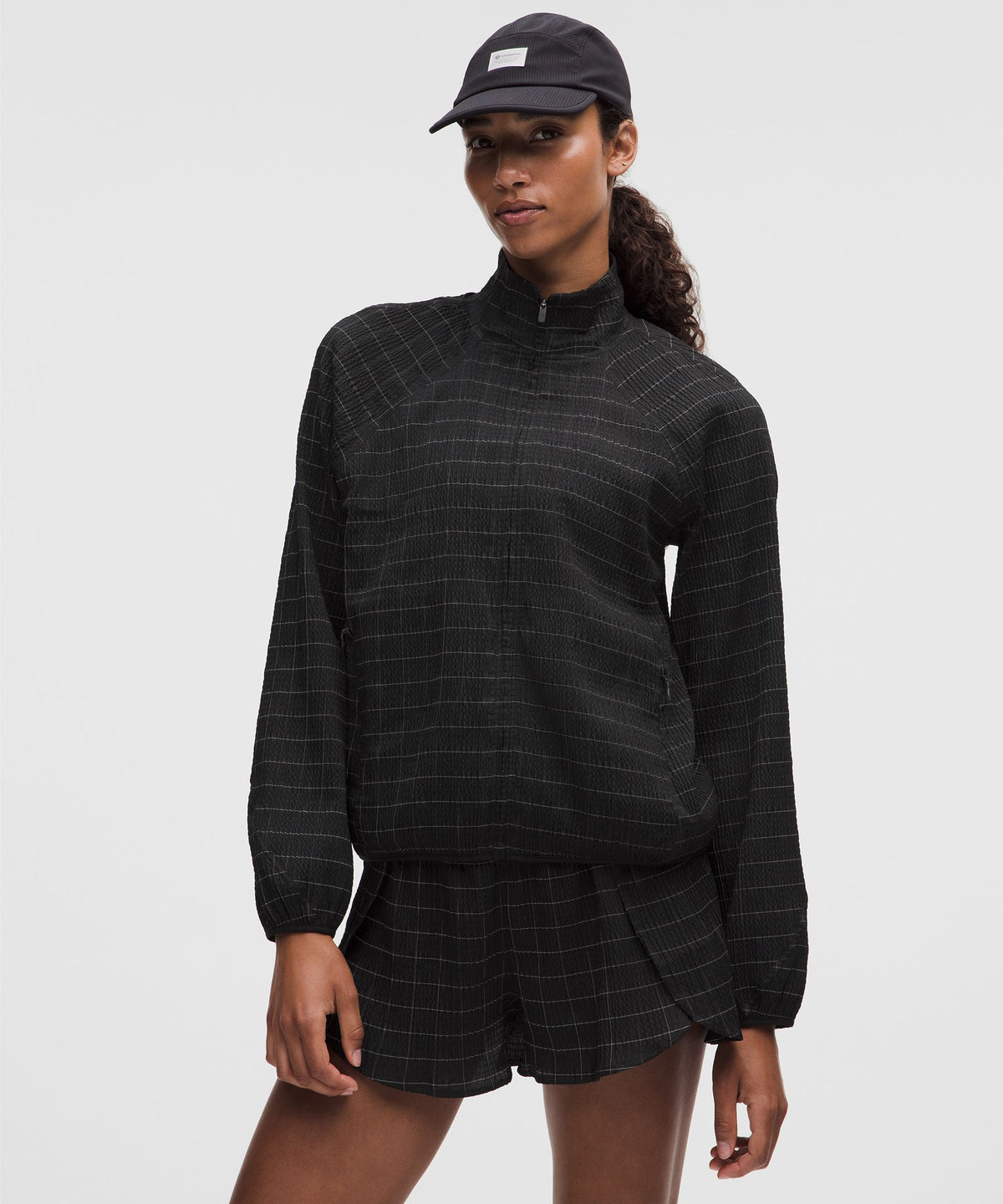 Adapted State Textured JacketReflective Grid