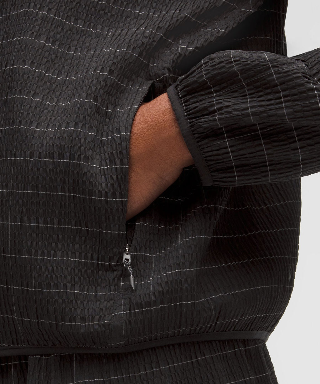 Adapted State Textured JacketReflective Grid