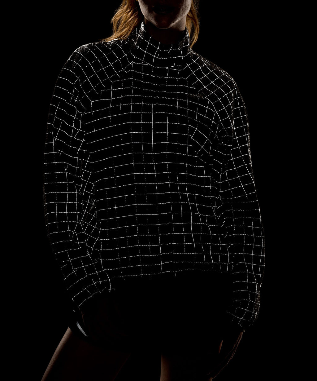 Adapted State Textured JacketReflective Grid