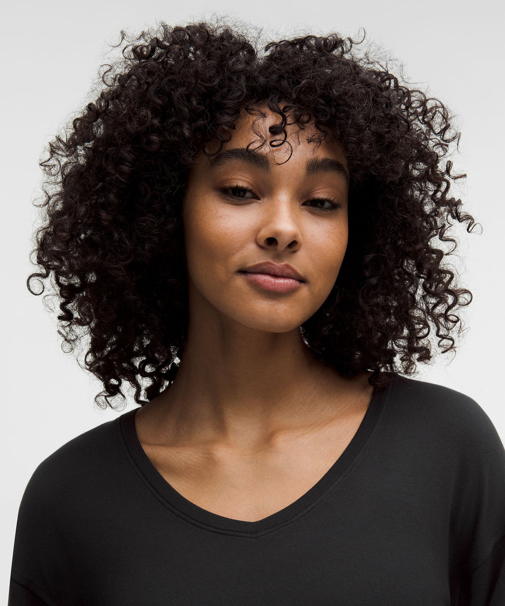 BeCalm V-Neck Bell Sleeve Shirt