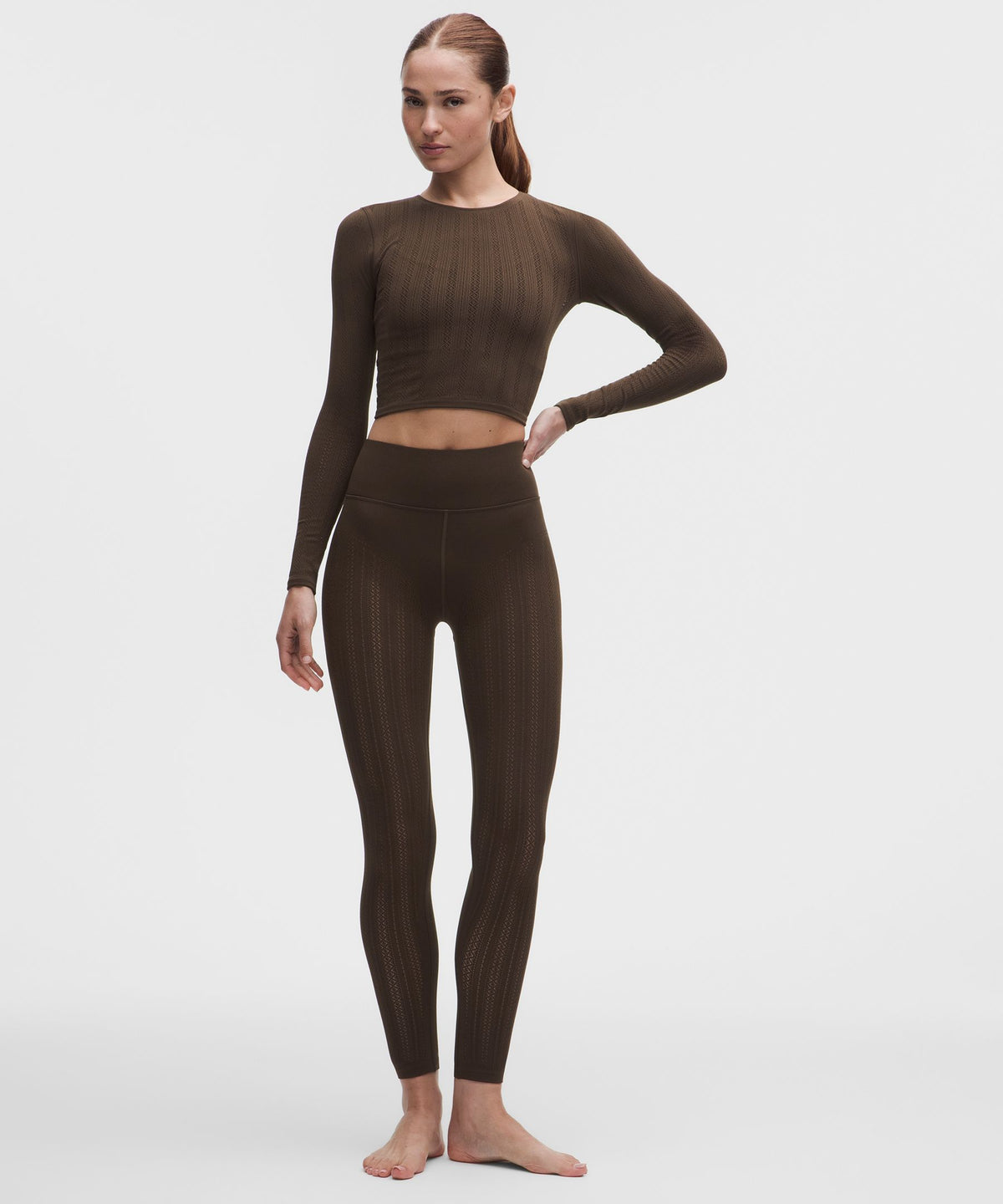 RevealKnit Pointelle Long-Sleeve Shirt