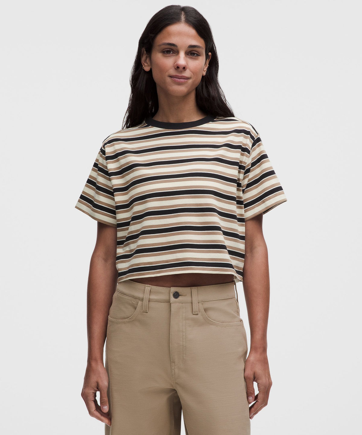 All Yours Organic Cotton-Blend Cropped T-Shirt