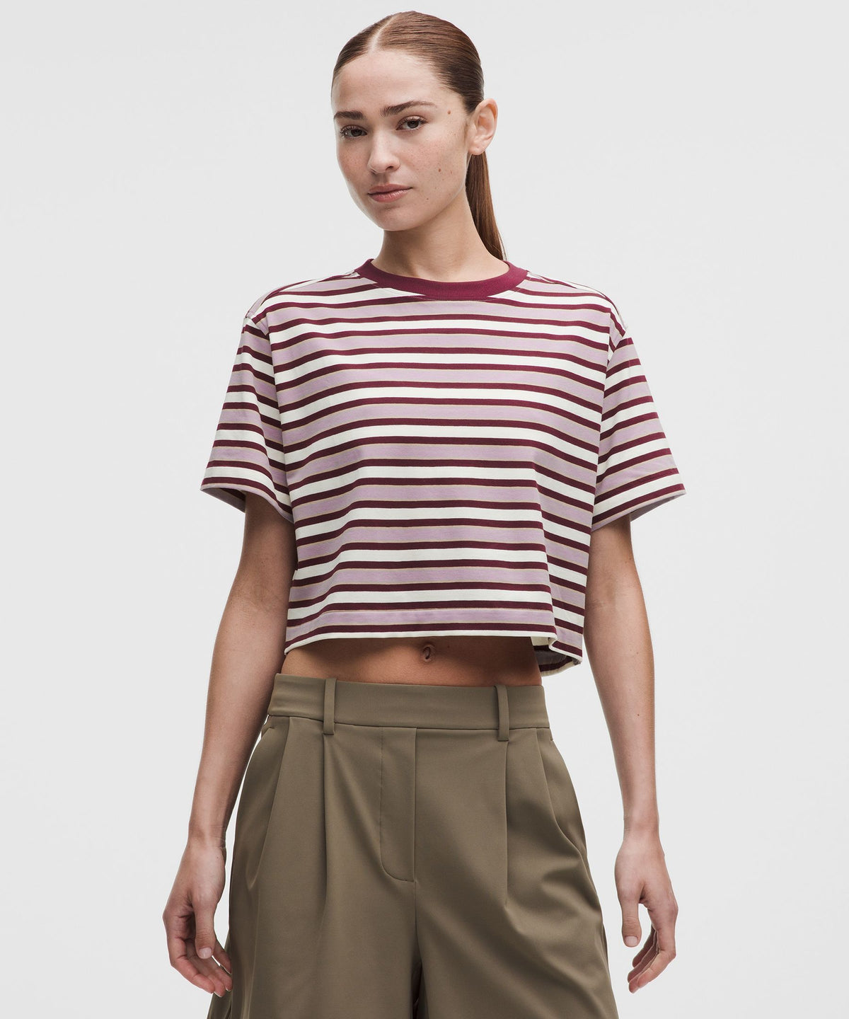 All Yours Organic Cotton-Blend Cropped T-Shirt