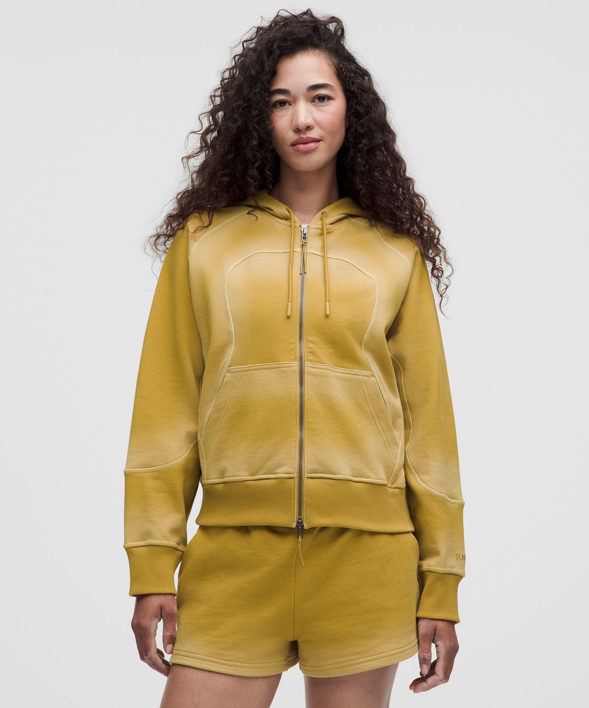 Faded French Terry Full-Zip HoodieSLNSH Collection