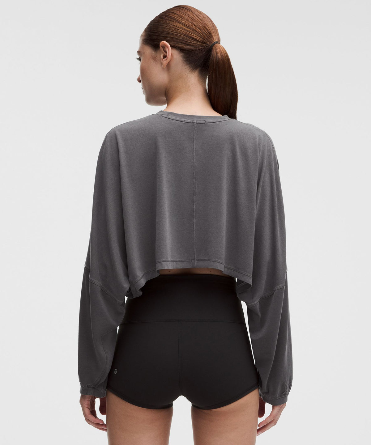 EasySet Relaxed-Fit Cropped Long-Sleeve Shirt