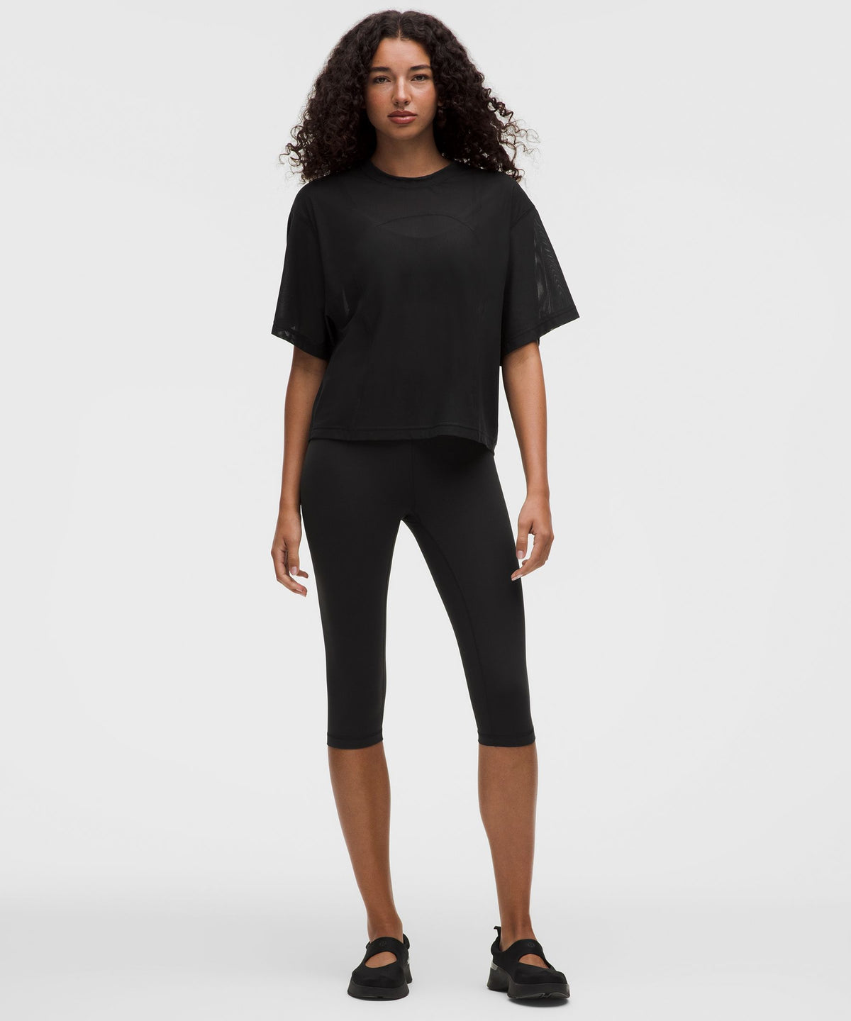 Stretch Mesh Relaxed-Fit T-Shirt