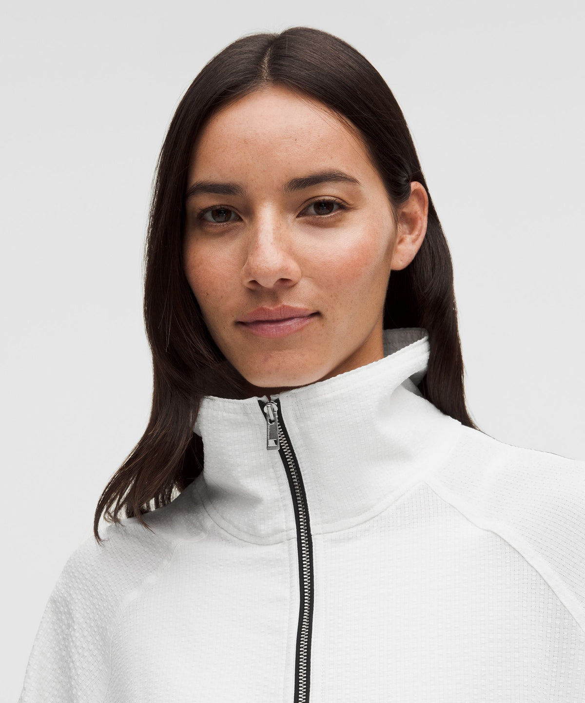 Seersucker WovenAir Funnel-Neck Half Zip