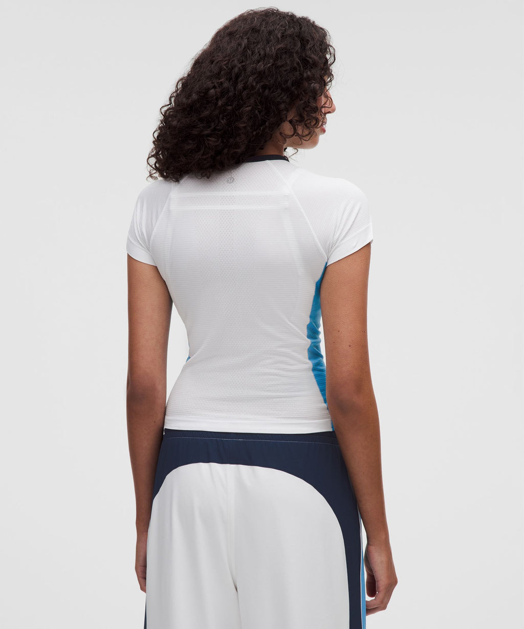 Swiftly Tech Short-Sleeve Shirt 2.0 Waist LengthColourblock