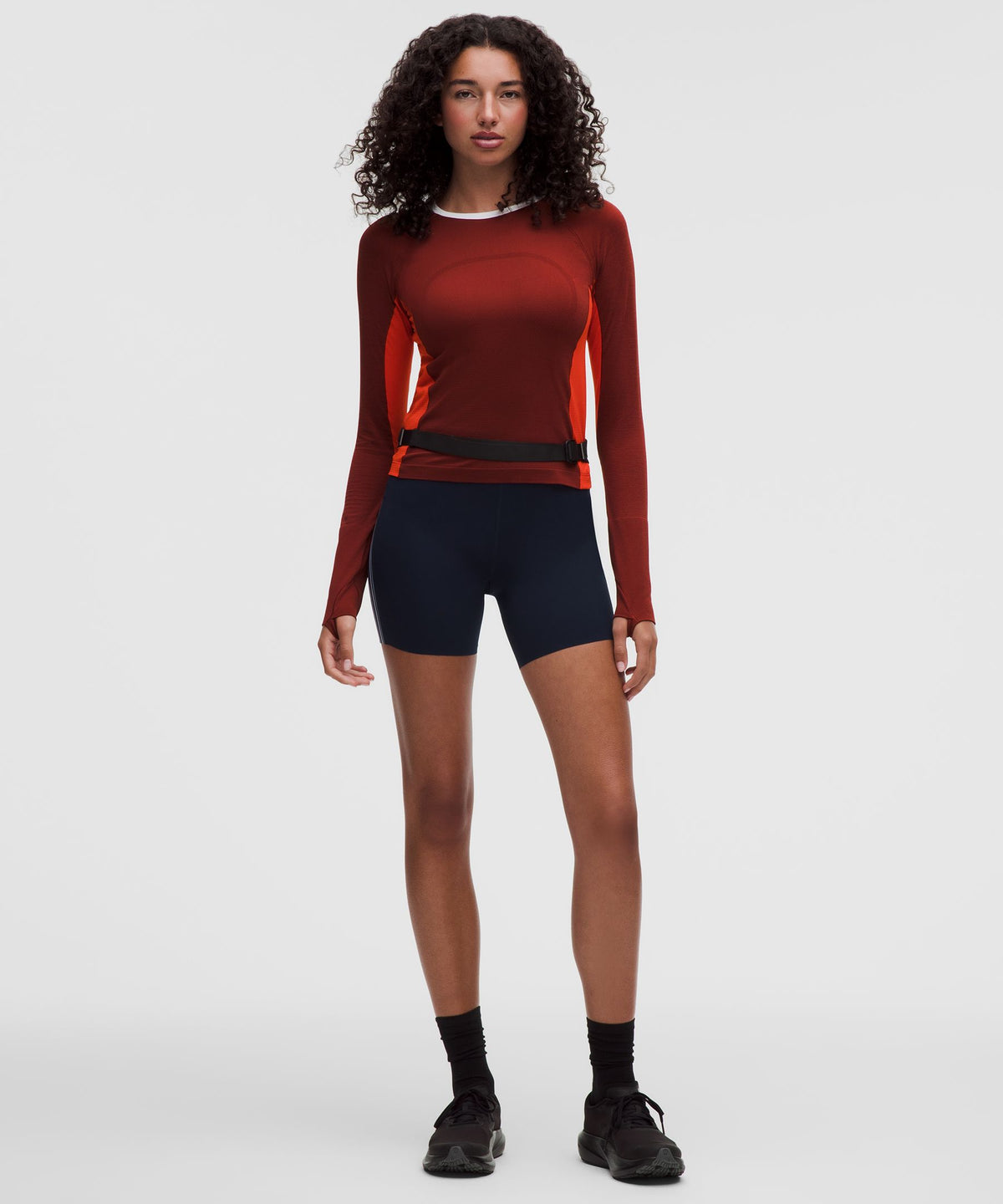 Swiftly Tech Long-Sleeve 2.0 Waist LengthColour Block