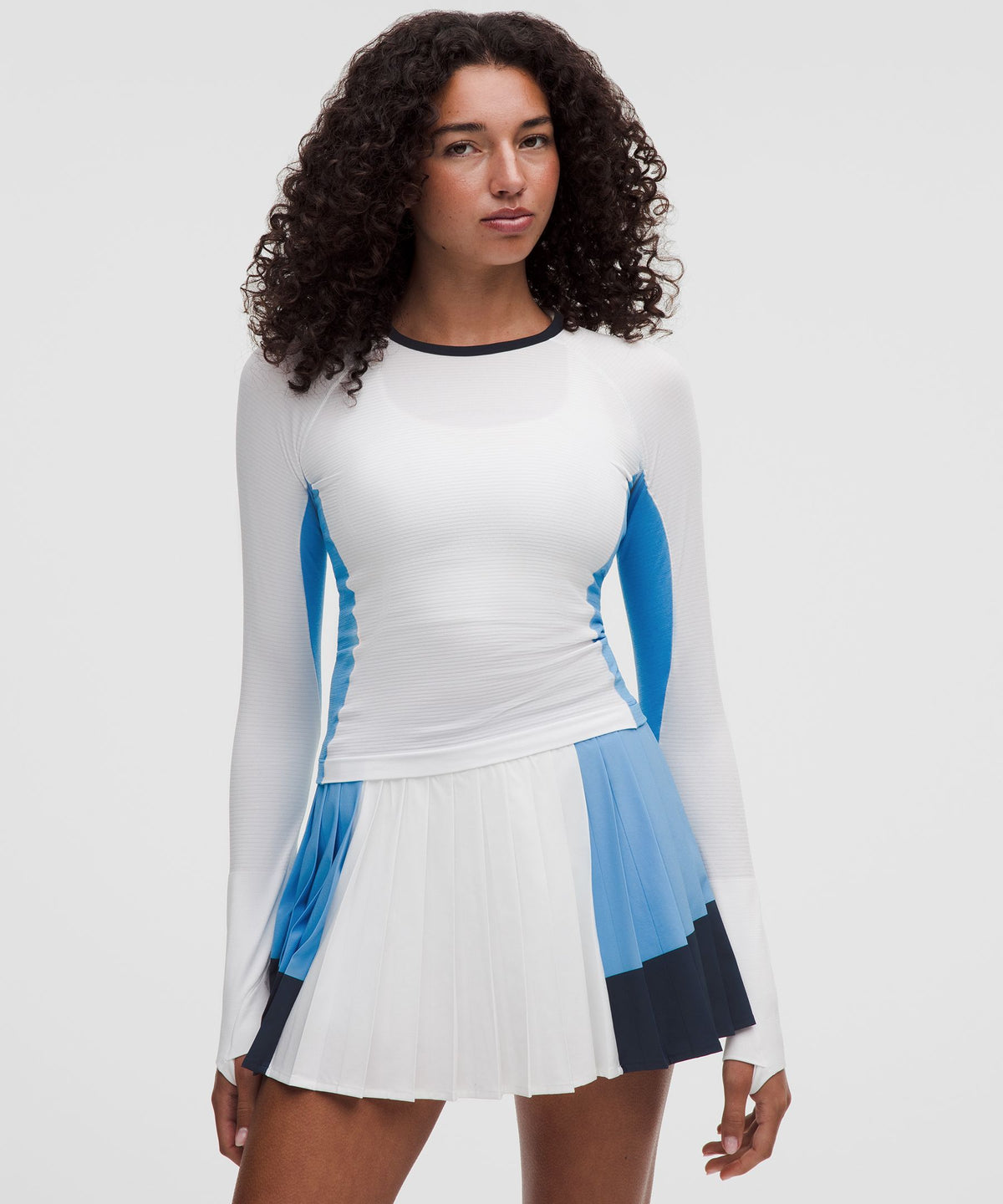 Swiftly Tech Long-Sleeve 2.0 Waist LengthColour Block